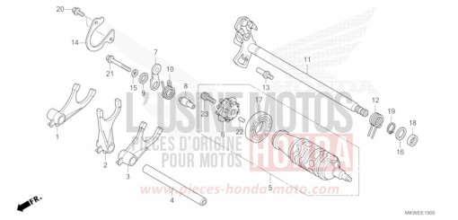 GEARSHIFT DRUM (NC750XA) NC750XAS de 2025